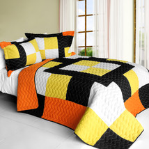 [Romance of Desert] 3PC Vermicelli - Quilted Patchwork Quilt Set (Full/Q... - $101.99