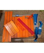 Hot Wheels Lot 19 Parts Track Loop Base Ramp 3-Wide 2002 - $187.42 MXN
