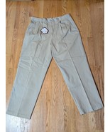 NWT Mens Khaki Straight Leg Pleated Pants 40x32 PJ Mark Y2K Cell Phone P... - $30.75 CAD