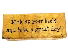 Vtg Make An Impression Kick Up Your Heels And have A Great Day Dance Stamp 1061 - £7.90 GBP