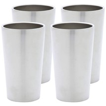 Stainless Steel 4pc Double Wall 13oz Tumbler Set - $41.99