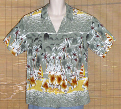 Koko Knot Hawaiian Shirt Green Large - £12.60 GBP