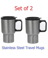  Stainless Steel Coffee Mugs   (2-Pack) 14oz Hot or Cold beverages Gifts... - $33.00