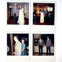 Vintage 1983 Wedding POLAROID Snapshot Photos Lot Of 4 - £16.19 GBP