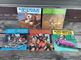 VTG 1984 GREMLINS Adventures Story Books # 1-5 Set w/ Records 33 1/3 RPM - £23.35 GBP