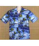 Royal Creations Hawaiian Shirt Blue Islands XL NWOT - $24.99