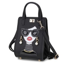 Novelty Lady Face Crossbody Bag for Women Fashion Purses and Handbags De... - $56.51
