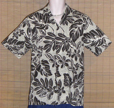 Royal Creations Hawaiian Shirt Beige Black Small NWOT - £15.81 GBP