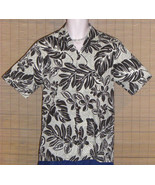 Royal Creations Hawaiian Shirt Beige Black Small NWOT - $19.99