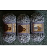 NEW Bernat Softee Chunky Yarn, 3 Skeins, 3.5 OZ Each Blue/White + BONUS!!! - £27.37 GBP