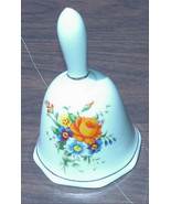 Bell Ceramic Orange and Blue Spring Easter Flowers on White Ceramic Dinn... - £12.74 GBP