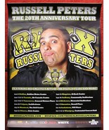 RUSSELL PETERS CANADIAN 2009 TOUR POSTER OFFICIAL AUTOGRAPHED With Dates... - €68,56 EUR