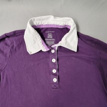 Vintage Laura Scott Womens Shirt  Purple Long Sleeve White Collar Sz 16 18 W - £9.56 GBP