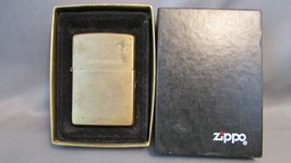 SOLID BRASS ZIPPO CIGARETTE LIGHTER SOLID BRASS 09 In Box - $40.00