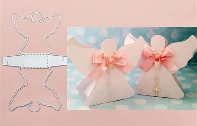 Angel Treat Bag metal cutting die Scrapbooking Card Making Craft metal Dies - $10.00