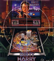 Dirty Harry Pinball Flyer Clint Eastwood Original NOS Game 1995 Vintage Retro - £11.70 GBP
