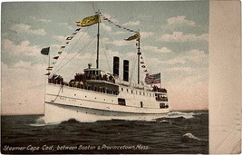 Steamer &quot;Cape Cod&quot; between Boston &amp; Provincetown, Massachusetts vintage postcard - £8.96 GBP