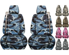 Front set car seat covers Fits GMC Yukon 2000-2006 with INT SB  Camouflage - £78.35 GBP