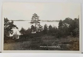 Traverse City MI Michigan RPPC Silver Lake Tents Camping Postcard H4 - £11.83 GBP