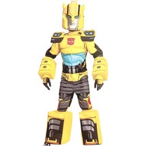 Transformers Kids Bumblebee Muscle Jumpsuit Mask Costume Size Small 4-6 - £14.63 GBP