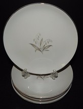 4 Kaysons Golden Rhapsody Bread Plates China White Gold Rimmed 1961 Japan  - $24.74