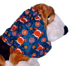 Fire Fighter Emblems Navy Cotton Dog Snood Size Puppy SHORT CLEARANCE - £3.73 GBP