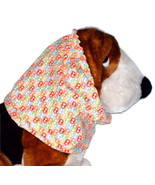 Dog Snood Multicolor Dog Bone Patches Cotton Cavalier KC Spaniel Sz Pupp... - £8.66 GBP