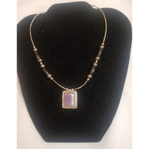 DESIGNER ECD 925 STERLING SILVER AGATE &amp; HORN NECKLACE. SKY - £37.94 GBP