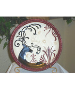 Grasslands Holiday Style Christmas Reindeer Cookie Plate w/Stand - $24.99