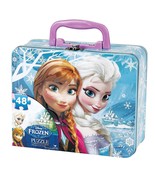 Disney Frozen Elsa &amp; Anna 48 Piece Puzzle inTin - $9.99