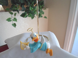 Disney Christmas Magic Tree Ornament Figurine Angel Donald Duck - Grolier - £12.01 GBP