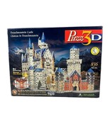 Wrebbit 3D Puzzle Neuschwanstein Castle 836 Pieces With Light Set Features - $18.69