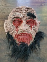 Vintage Easter Unlimited Zombie Ghoul Skull Halloween Mask Costume with beard - £8.84 GBP