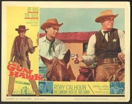 Gun Hawk 11&quot;x14&quot; Lobby Card #1 Morgan Woodward Rory Calhoun - $33.95