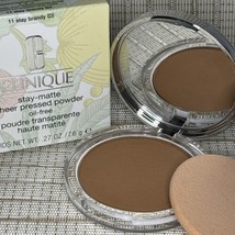Clinique Stay Matte Sheer Pressed Powder 11 STAY BRANDY Oil-Free Makeup ... - $23.71