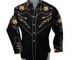 Vintage FRONTIER Embroidered Western Rockabilly Snap Button Up Shirt 195... - $227.65