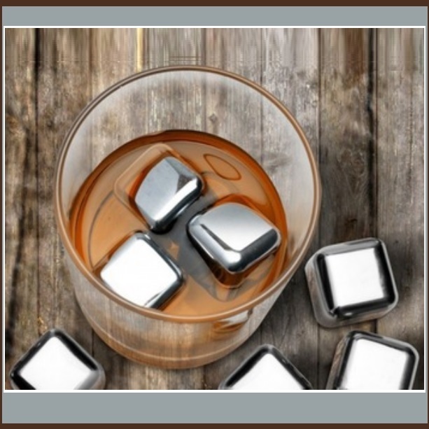 Stainless Steele Killer Chiller Ice Rocks Whiskey Wine Bar Drink Cooler Cubes