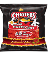 Chesters Puffcorn Hot N Spicy 12 Big Bags! - $1,115.23 MXN