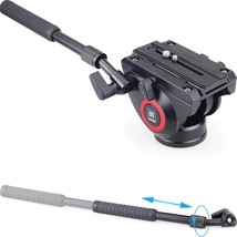 H80 Video Fluid Head Hydraulic Damping For Dslr Tripod Monopod Bird Watc... - £69.57 GBP