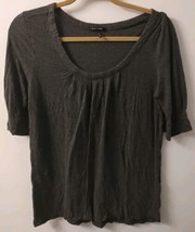 Daisy fuentes moda gray short sleeve shirt Size L - £7.44 GBP