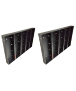 Lot of 2 Laserline AC100 Plastic 100 Cassette Storage Mountable Racks - €85,07 EUR