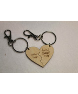 Custom Personalised Anniversary Wedding Gift Birthday Wood laser engrave... - $13.71