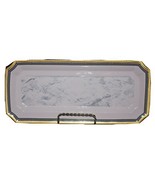 H&amp;C Rose Porcelain 12&quot; Hand Painted, Gold Trim, Tray - Czech Republic - $647.14 MXN