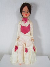 Vintage 1960s Horsman 12” Mary Poppins Walt Disney White Pink Dress Doll - $11.87