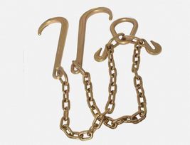 Tow Chain J-Hooks V-Chain Flatbed Truck Rollback Wrecker Carrier G70 - $36.11 CAD