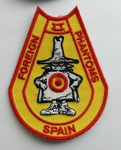SPAIN AIR FORCE F-4 PHANTOM II AIRCRAFT EMBROIDERED PATCH 3.75 INCHES - £4.48 GBP