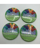 Lot 4 Walt Disney World I&#39;m Celebrating Button Pin Badges Mickey Balloon... - £11.01 GBP