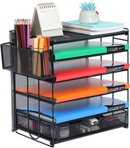Samstar Paper Letter Tray, 5 Tier Desk File Organizer Paper Shelves Sorter Rack, - £31.43 GBP