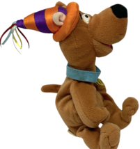 Vintage 10" Scooby Doo Birthday Hat Bean Bag Plush Warner Bros Store 1998 image 2