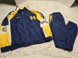 VTG Pro Player Daniel Young Michigan Wolverines Zip L Windbreaker Pants ... - £131.95 GBP